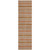 8' Beige And Orange Striped Washable Indoor Outdoor Runner Rug