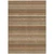 5' X 8' Taupe And Brown Striped Washable Indoor Outdoor Area Rug