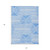 5' X 8' Blue and White Abstract Washable Non Skid Indoor Outdoor Area Rug - 608219143480