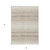 5' X 8' Ivory And Beige Abstract Washable Indoor Outdoor Area Rug Transitional Style - Ivory, Beige Color