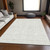 3' X 5' Ivory And Beige Geometric Washable Indoor Outdoor Area Rug Transitional Style - Ivory, Beige Color