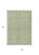 5' X 8' Sage And Ivory Geometric Washable Indoor Outdoor Area Rug