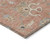 3' X 5' Pink Gray And Beige Floral Washable Indoor Outdoor Area Rug