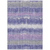 3' X 5' Purple And Gray Striped Washable Indoor Outdoor Area Rug