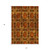 5' X 8' Orange and Rust Floral Medallion Washable Non Skid Indoor Outdoor Area Rug