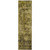 8' Runner Green Abstract Washable Non Skid Indoor Outdoor Runner Rug Transitional Style - Green Color