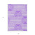5' X 8' Purple And White Abstract Washable Indoor Outdoor Area Rug