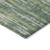 3' X 5' Green And Ivory Striped Washable Indoor Outdoor Area Rug Transitional Style - Green, Ivory Color