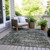 3' X 5' Charcoal And Gray Geometric Washable Indoor Outdoor Area Rug
