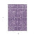 3' X 5' Purple Lilac And Lavender Oriental Washable Indoor Outdoor Area Rug