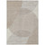 5' X 8' Beige And Ivory Geometric Washable Indoor Outdoor Area Rug Transitional Style - Beige, Ivory Color
