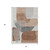 3' X 5' Rust And Gray Abstract Washable Indoor Outdoor Area Rug - Rust, Gray