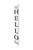 72" White And Black Solid Wood Hello Porch Sign