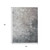 3' X 5' Taupe Brown And Silver Abstract Washable Indoor Outdoor Area Rug