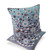 Set of Two 16" X 16" Blue and Purple Peacock Blown Seam Floral Indoor Outdoor Throw Pillow Polyester Modern Style