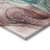 5' X 8' Burgundy Abstract Washable Non Skid Indoor Outdoor Area Rug