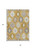3' X 5' Gold Ivory And Taupe Southwestern Washable Indoor Outdoor Area Rug