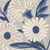6' Blue And Gray Floral Indoor Outdoor Runner Rug