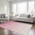 5' X 8' Pink And Ivory Ombre Washable Indoor Outdoor Area Rug