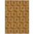 5' X 8' Terra Cotta And Ivory Geometric Washable Indoor Outdoor Area Rug