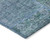 3' X 5' Teal Blue Aqua And Gray Patchwork Washable Indoor Outdoor Area Rug