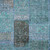 3' X 5' Teal Blue Aqua And Gray Patchwork Washable Indoor Outdoor Area Rug