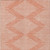 5' X 8' Salmon And Ivory Geometric Washable Indoor Outdoor Area Rug