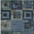 5' X 8' Blue Gray And Charcoal Geometric Washable Indoor Outdoor Area Rug
