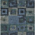 5' X 8' Blue Gray And Charcoal Geometric Washable Indoor Outdoor Area Rug