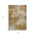 3' X 5' Copper And Ivory Abstract Washable Indoor Outdoor Area Rug - Copper, Ivory
