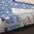 10' Blue And Gray Indoor Outdoor Runner Rug - Blue, Gray