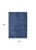 5' X 8' Navy Blue Power Loom Area Rug