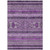 5' X 8' Purple Eggplant And Gray Southwestern Washable Indoor Outdoor Area Rug