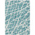 5' X 8' Teal Abstract Washable Non Skid Indoor Outdoor Area Rug