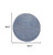4' Blue And Gray Round Indoor Outdoor Area Rug - Blue, Gray