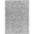 5' X 8' Gray Silver And Charcoal Floral Washable Indoor Outdoor Area Rug