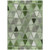 3' X 5' Green And Fern Green Geometric Washable Indoor Outdoor Area Rug - Green, Fern Green