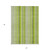 5' X 8' Green Striped Washable Non Skid Indoor Outdoor Area Rug - Green