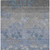 5' X 8' Denim Blue And Gray Floral Washable Indoor Outdoor Area Rug