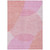 3' X 5' Pink Copper And Ivory Geometric Washable Indoor Outdoor Area Rug