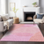 3' X 5' Pink Copper And Ivory Geometric Washable Indoor Outdoor Area Rug