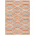 3' X 5' Peach Orange And Gray Abstract Washable Indoor Outdoor Area Rug - 608219279547