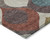 5' X 8' Brown Taupe And Teal Blue Ogee Washable Indoor Outdoor Area Rug