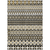 5' X 8' Charcoal Gray And Gold Quatrefoil Washable Indoor Outdoor Area Rug