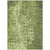 3' X 5' Olive Green Ikat Washable Indoor Outdoor Area Rug
