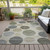 3' X 5' Taupe Beige And Ivory Geometric Washable Indoor Outdoor Area Rug