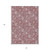 5' X 8' Blush Pink And Mauve Floral Washable Indoor Outdoor Area Rug