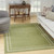 4' X 6' Green And Ivory Indoor Outdoor Area Rug - Green, Ivory
