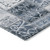 5' X 8' Denim Blue Patchwork Washable Non Skid Indoor Outdoor Area Rug