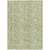 5' X 8' Sage And Mint Green Floral Washable Indoor Outdoor Area Rug - Sage, Mint Green